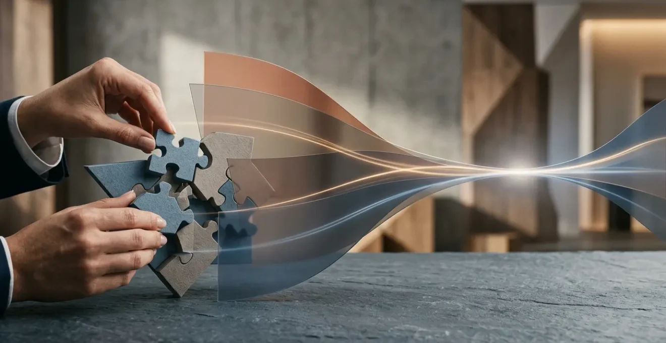 Représentation visuelle d'une stratégie de communication intégrée qui fédère les équipes et booste la croissance