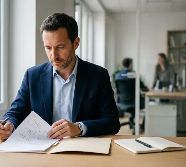 Professionnel analysant des données de qualification de prospects pour identifier les opportunités commerciales
