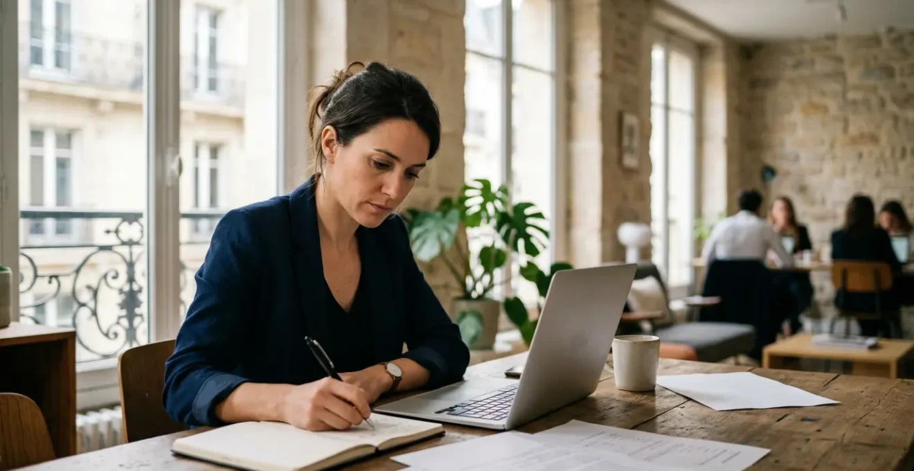 Professionnel travaillant sur sa stratégie de relations presse dans un environnement contemporain