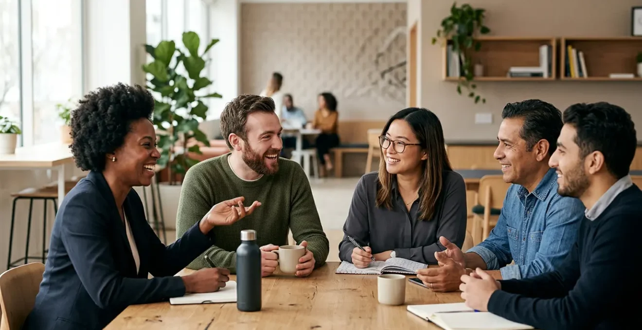 Professionnel en train d'animer une discussion dynamique avec son audience sur les réseaux sociaux
