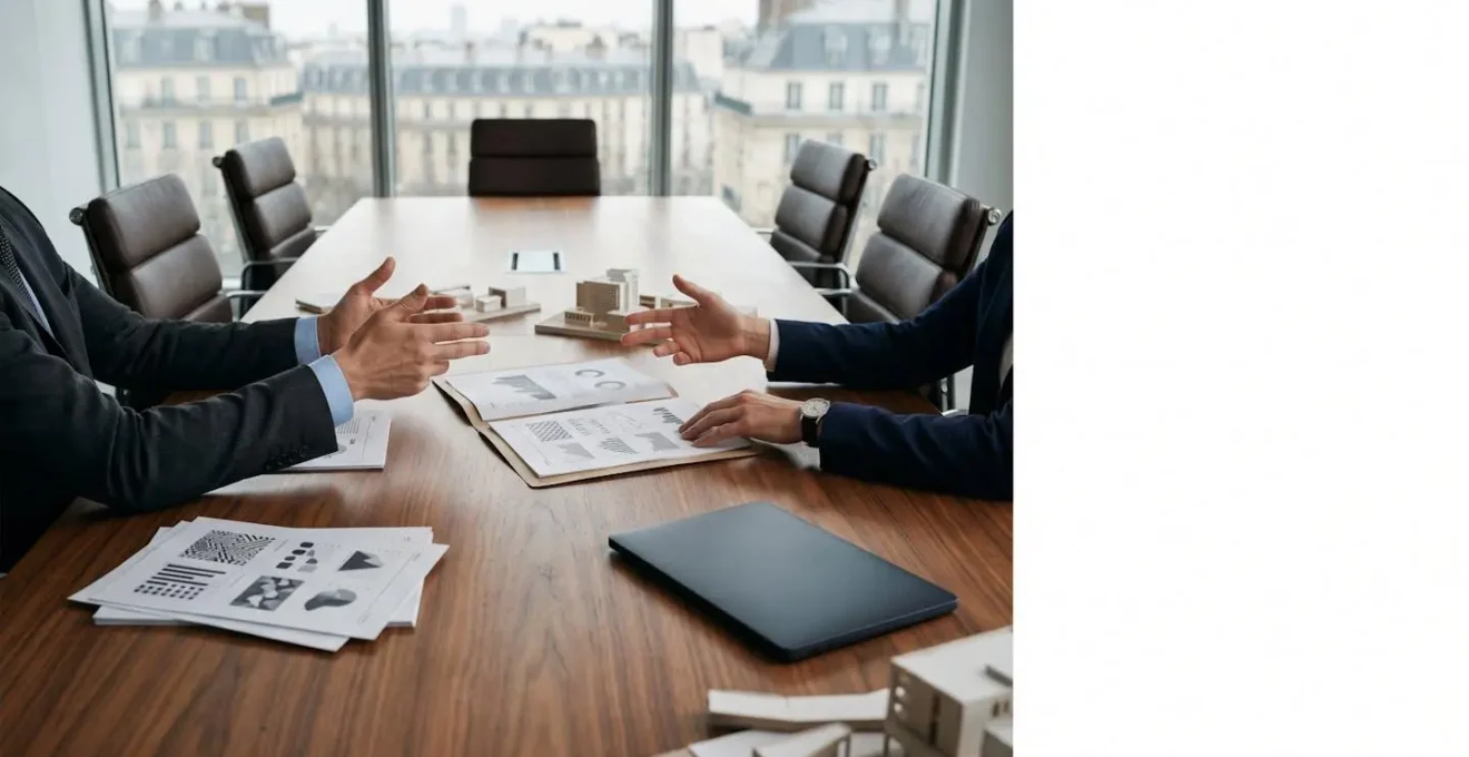 Réunion de comité de direction pour valider une stratégie marketing
